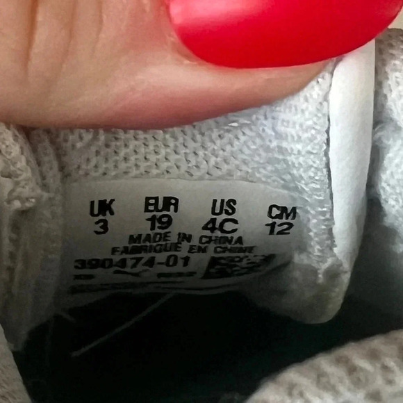 PUMA Baby sneakers Carina 2.0 Fade Athletic Shoes Toddler White Sunset Pink - Picture 5 of 8